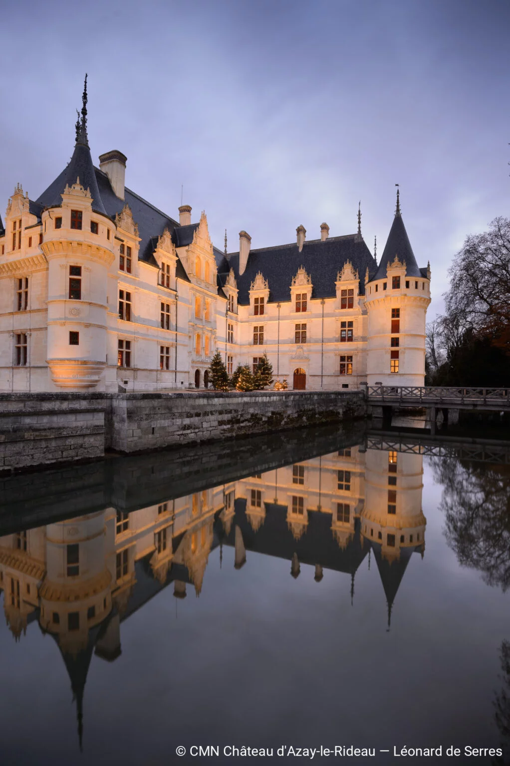 Le Château d'Azay le Rideau à Noël