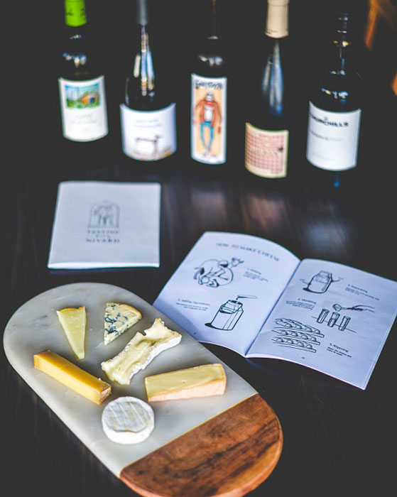 Dégustation de fromages et de vins