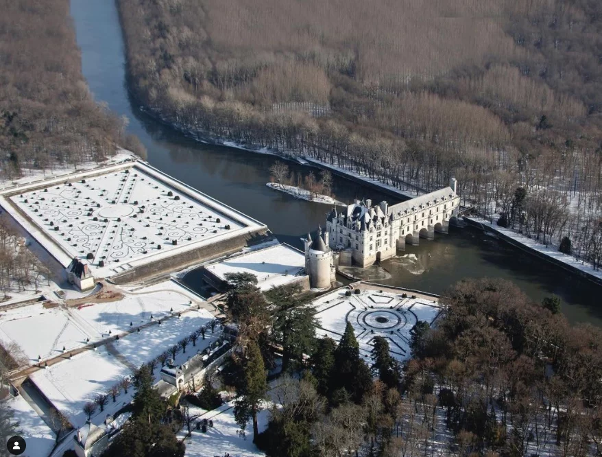 Château de Chenonceau sous la neige